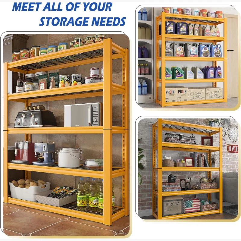 【🔥Factory Direct Clearout Sale🔥】40"W x 18"D Garage Shelving  5-Tier Heavy Duty Shelving  2550 LBS Adjustable Storage Shelves for Pantry Kitchen Basement Warehouse
