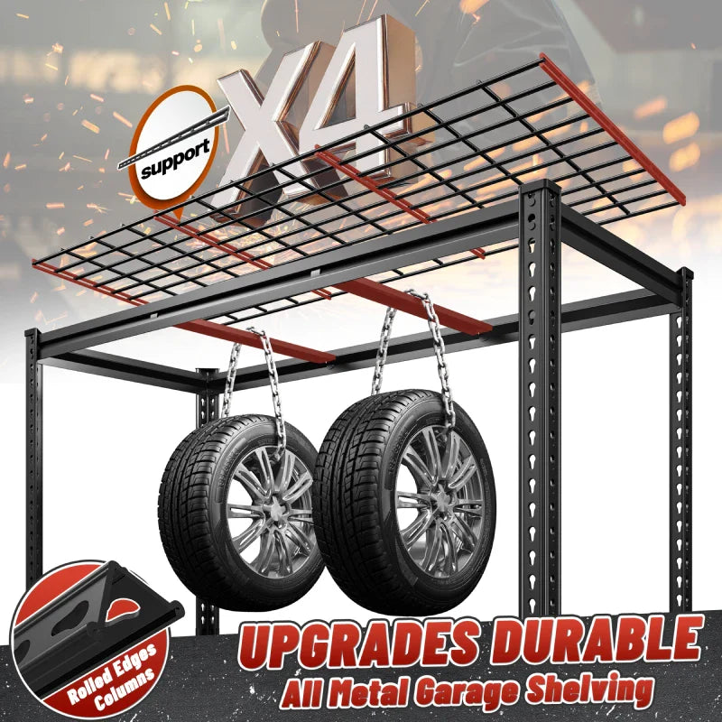 【🔥Factory Direct Clearout Sale🔥】24"in X 78"in Bin Shelves 3600LBS Industrial Shelving Units  6 Tiers Black Shelf Shelves For Garage, Warehouse, Pantry Organization