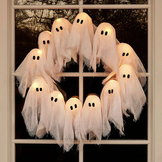 【🔥Hot Sale🔥】Spooky Halloween Glow Wreath